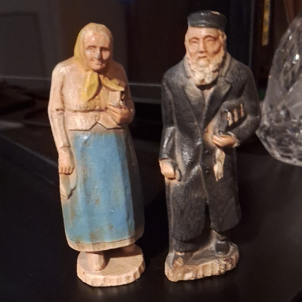 Vintage 1930s Jewish Figurines (Bubbe and Zaydi)